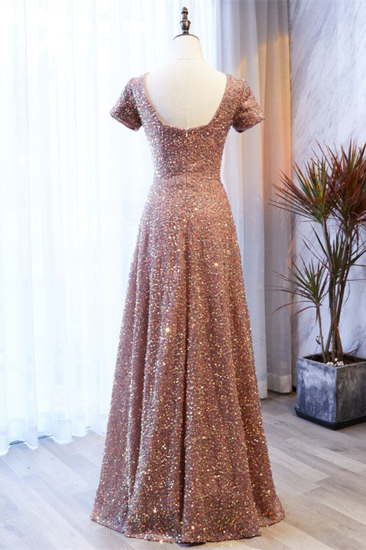 Mismatched Bridesmaid Dresses - Long Rose Gold Sequin Dresses –  AnnaCustomDress