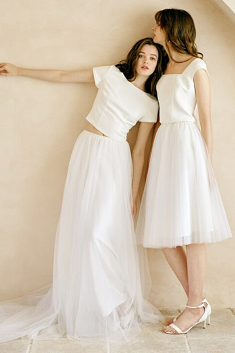 Two Piece Casual Dress with Tutu Skirt Two Piece Casual Dress with Tutu Skirt